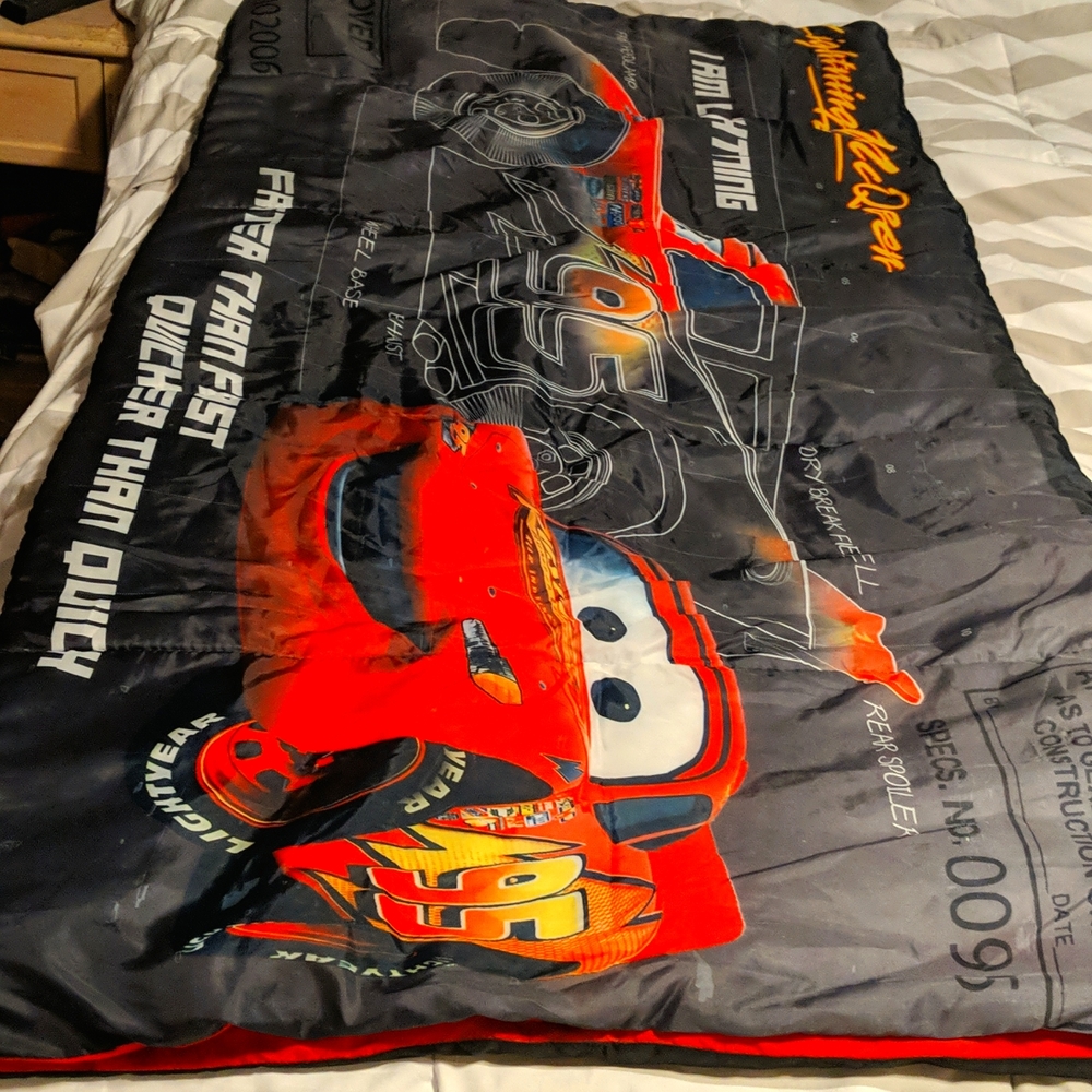 Disney Cars Lightning McQueen sleeping bag